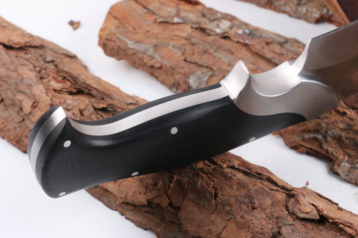 KHUKURI Ruler fixed blade knife machete with G10 handle UD404901